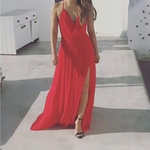 YUMI KIM Red Maxi Dress size XS